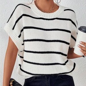 NWOT Striped Knit Sweater large